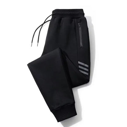 Men's Trousers Loose Fitting Sports Pants Large Straight Tube Warm Sweatpants | K176