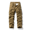 G-Stone Multi-Pocket Cotton Cargo Pants | Men‘s Outdoor Tactical Trousers | Relaxed Straight Leg Hiking & Work Pants | 8558