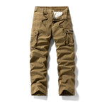 G-Stone Multi-Pocket Cotton Cargo Pants | Men‘s Outdoor Tactical Trousers | Relaxed Straight Leg Hiking & Work Pants | 8558