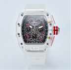 Men's Luxury Best Sports Watch Transparent Case Chronograph New Gift Watches |