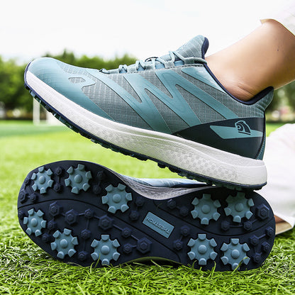 Thestron Men's Mesh Golf Shoes | Breathable Spikeless Sneakers | Lightweight Summer & Training Footwear | 916