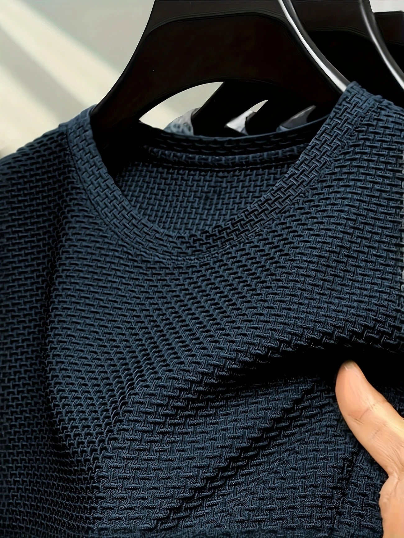 Men's Bamboo Stripe Short Sleeve T-Shirt Breathable, Stretchy Summer Casual Wear | 115 CSF