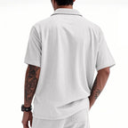 Men's Heavyweight Corduroy-Texture Work Shirt - 2025 Summer Relaxed Fit Casual Top | YH-OB20