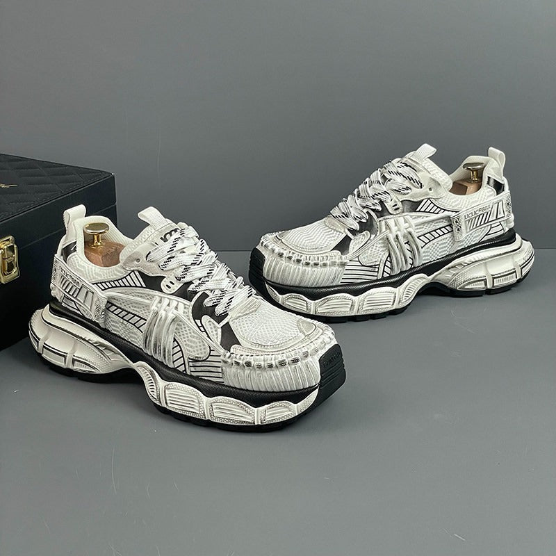 Men's Height-Increasing Breathable Casual Sports Shoes | Trendy Trainers Outdoor Sneakers