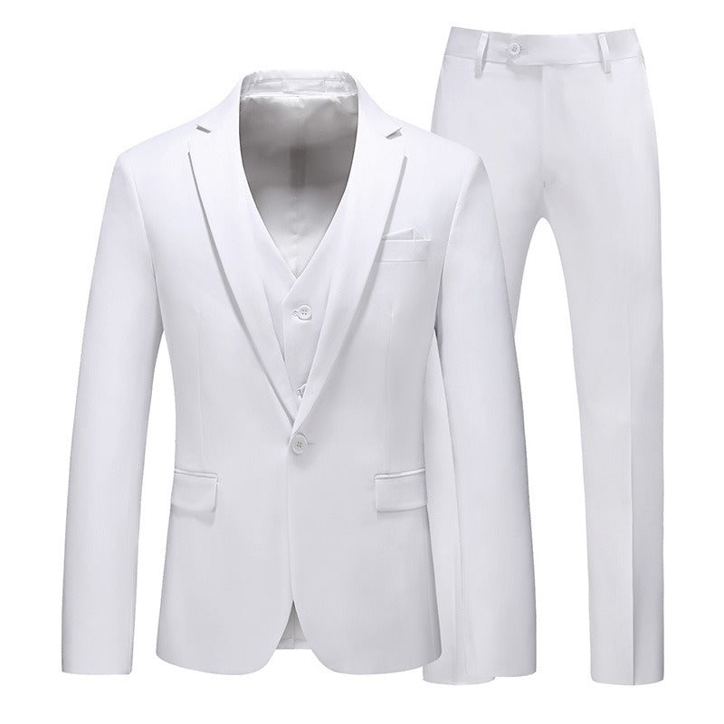 Men's Formal Wear Wedding Dress Tuxedo Banquet Slim Suit Office Wear Single Button 3 Pcs Suits | 711