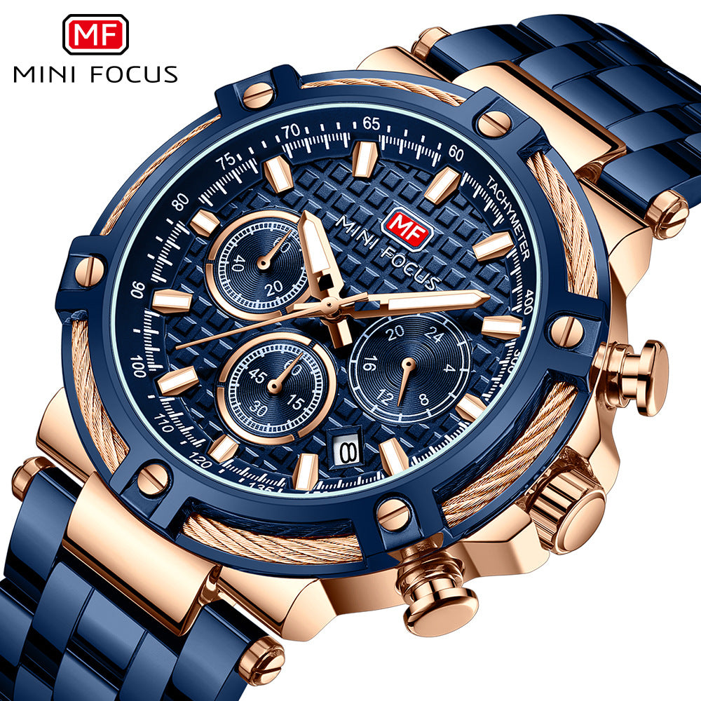 Mini focus outlet blue watch