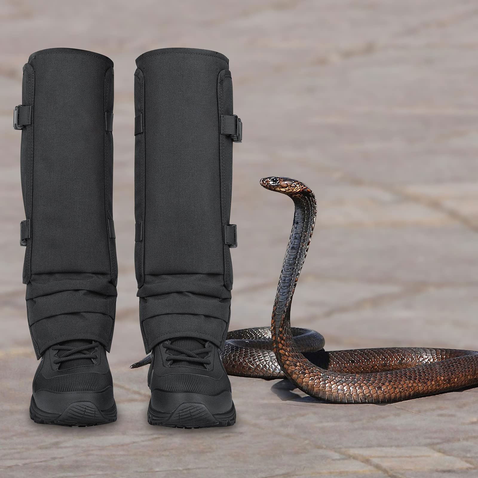 Anti-Snake Bite Leggings | Outdoor Hunting Leg Guards with Abrasion-Resistant Oxford Fabric | Puncture-Proof Gaiters for Hiking & Bushcraft | 0094