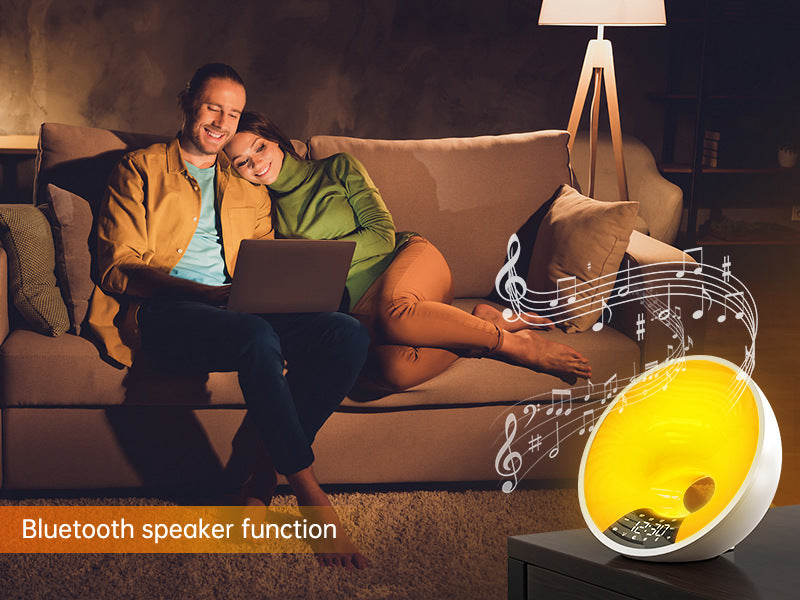 Smart Sleep Light Bluetooth Speaker Sunrise Simulation Alarm Clock with Radio & Sleep Aid Features | EH-A90