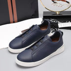 New Genia European Men's Loafers | Genuine Leather Slip-On Sneakers | Premium Casual Driving Shoes | 8611