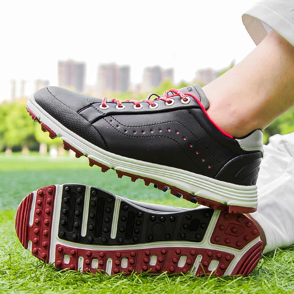 THESTRON Men's Spikeless Golf Shoes Big Size Training & Casual Golf Sneakers All-Season Breathable Footwear | 718