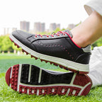 THESTRON Men's Spikeless Golf Shoes Big Size Training & Casual Golf Sneakers All-Season Breathable Footwear | 718