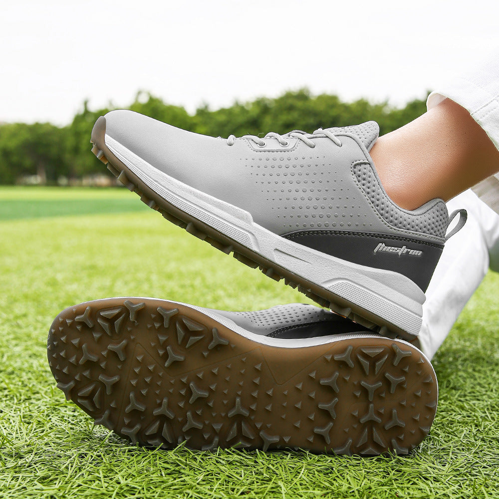 Thestron Men's Big Size Golf Shoes | Spikeless Training Shoes UK 6-13 | All-Season Casual Golf Sneakers | 2001
