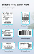 Thermal Label Printer Wireless Shipping Label Printer Royal Mail, UPS, DHL, Evri Label Printer Mobile, USB + Bluetooth Support Printer