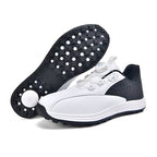 Packard Golf Shoes with Rotating Buckle | Anti-Slip Spiked Golf Madison Trainers | Breathable Microfiber Athletic Boots