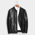Men’s Genuine Cowhide Leather Jacket | Reversible Fur-Lined Mid-Length Coat | Business Casual Winter Outerwear | 8803
