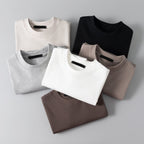 Men’s Heavyweight Cotton T-Shirt – Summer Casual Loose Fit, Solid Color Short Sleeve | BT1014