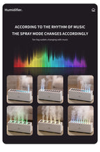 New Design 10 Nozzle Humidifier & Aroma Diffuser Dynamic Sound Pickup USB H2O Essential Oil Air Humidifier | KJR-273