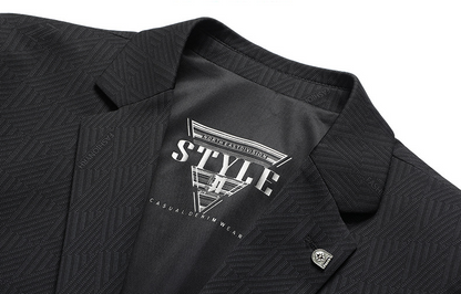 Men's Plus Size Casual Blazer | Stretch & Non-Iron Checkered Sport Coat | Oversized Comfort Fit Jacket for Big Gentlemen | XKX-Q5573