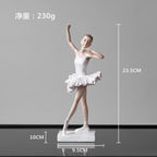 Modern Resin Ballet Girl Figurine Elegant Sculpture for Home Décor & Gifts | RRW2030