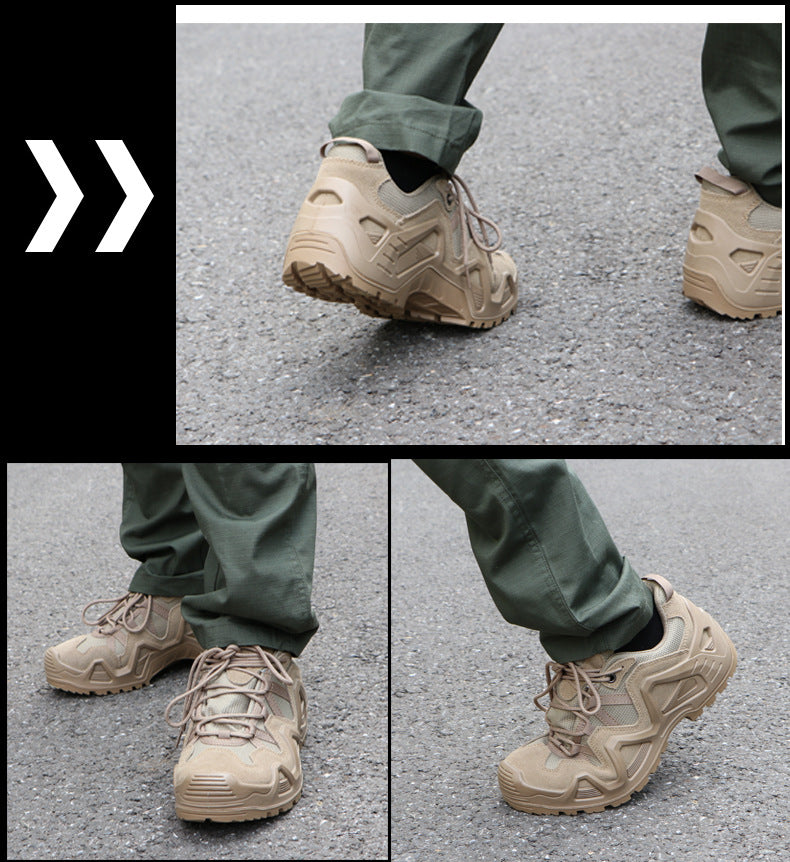 JLXY Tactical Desert Combat Boots Waterproof Insulated Winter Hiking Boots High-Top Outdoor Military Footwear