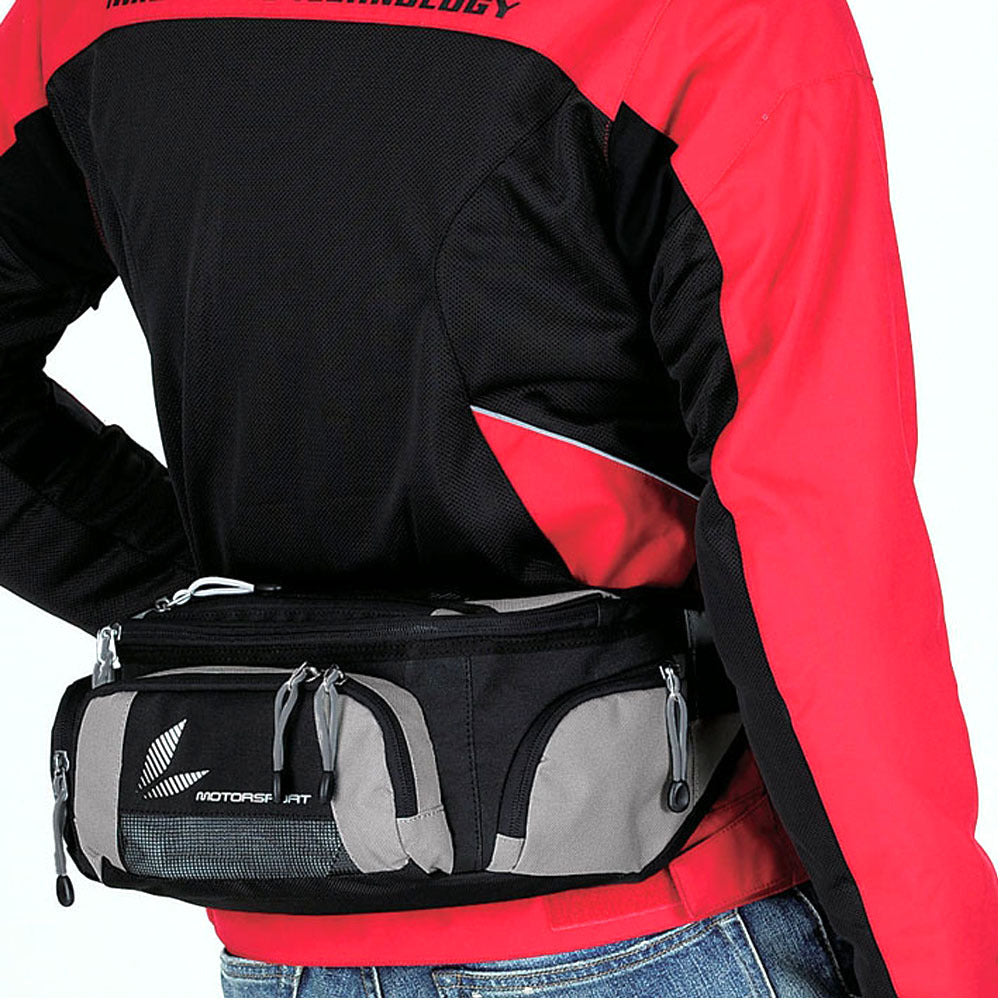 Waterproof Motorcycle Waist Bag | Motocross Race Belt Bag with Rain Cover Rider's Outdoor Crossbody Pack
