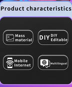 App-Controlled LED Cap Bluetooth Full-Color Display Message Rechargeable Hat Cool Party Costume| HMZ-005