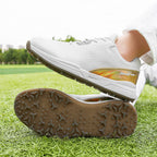 Thestron Men's Big Size Golf Shoes | Spikeless Training Shoes UK 6-13 | All-Season Casual Golf Sneakers | 2001