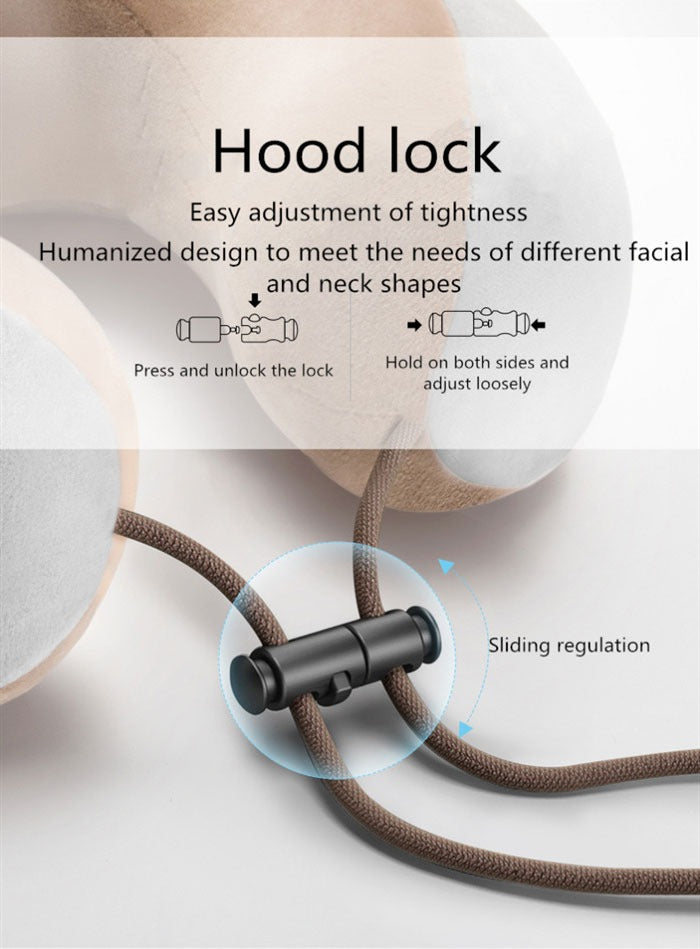 Electric Rechargeable Travel Pillow Relax Massager Heated Vibrating Soft Neck Massage