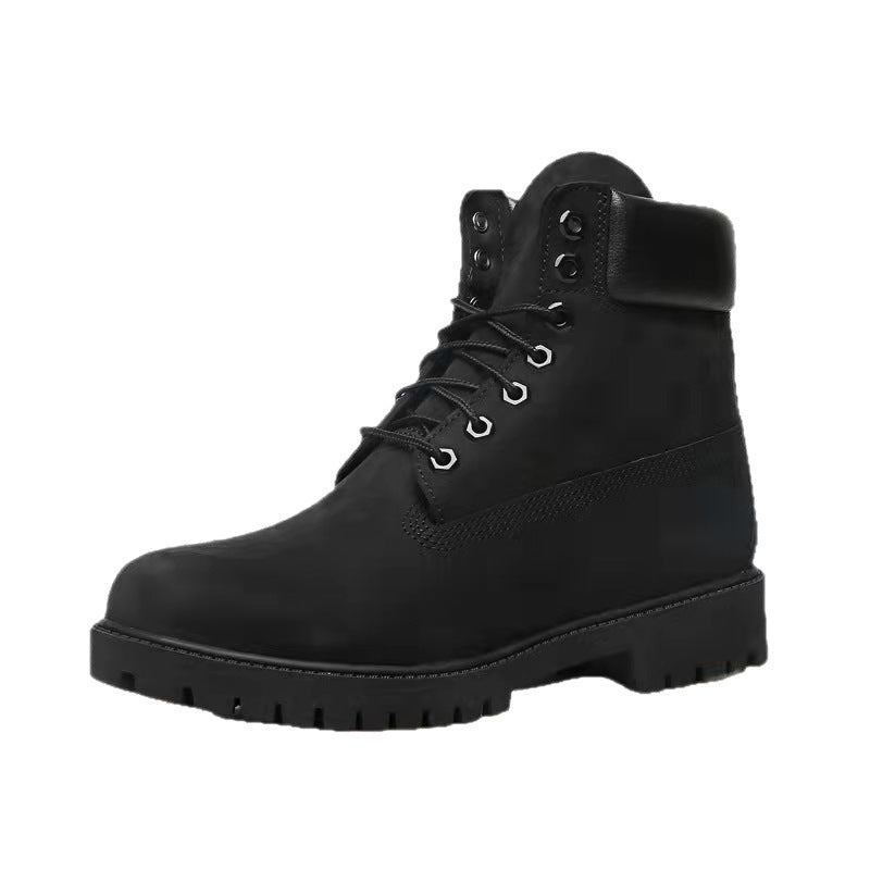 Timberland Inspired Genuine Leather Waterproof Boots For Men & Women Martin Shoes Outdoor High-Top Work & Hiking Footwear