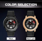 Men's Watches High Quality Quartz Spinning Waterproof Wrist Car Wheel Watch | 1050