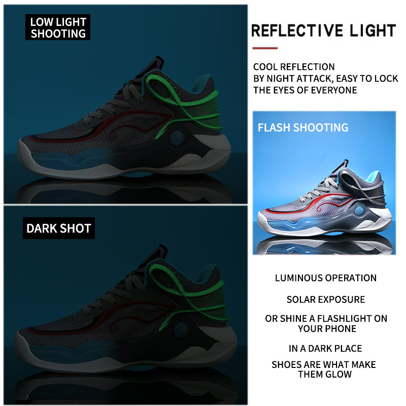 Luminous Men's Shoes AIR-MAX Shock Absorption Trainers & Wear-Resistant Sports Sneakers | 8928