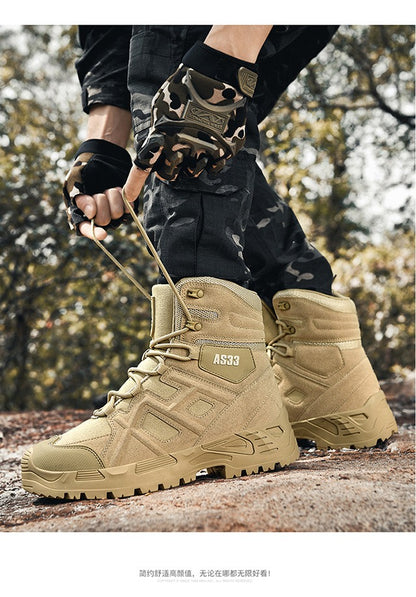 Bottes de randonnée imperméables pour hommes, bottes de combat militaires tactiques respirantes pour le désert | 307 