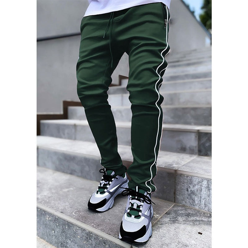 Men's Casual Drawstring Joggers Elastic Waist Cargo Pants Trousers Hip Hop Sweatpants | CK838
