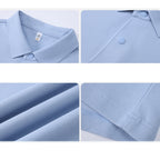 100-Count Mercerized Cotton Polo Shirt | Antibacterial & Cooling | Unisex Summer Short Sleeve Polo Tee | L11-8230