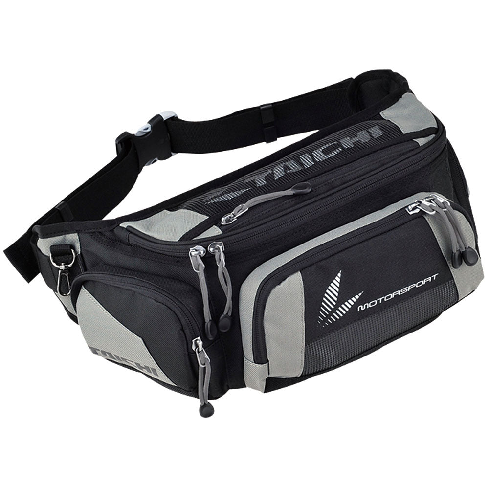 Waterproof Motorcycle Waist Bag | Motocross Race Belt Bag with Rain Cover Rider's Outdoor Crossbody Pack
