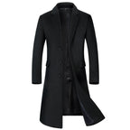 Men's Wool Overcoat Long | Classic British Winter Coat | Warm Outerwear UK | 8511