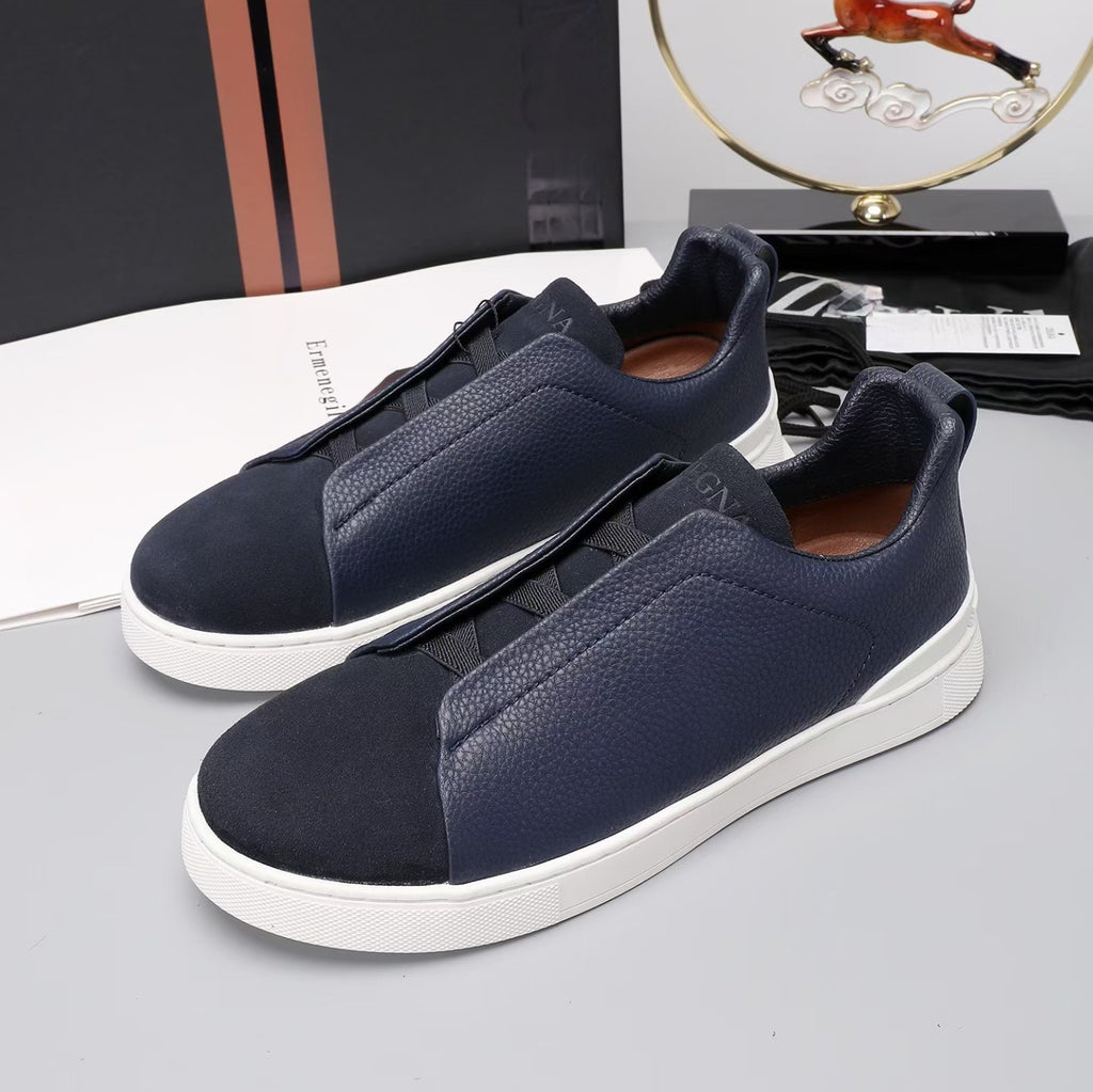 New Genia European Men's Loafers | Genuine Leather Slip-On Sneakers | Premium Casual Driving Shoes | 8611