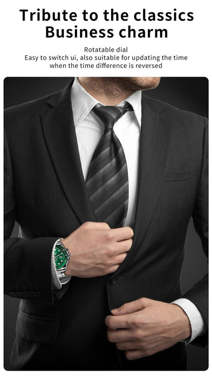 Men's Watch Steel Strap BT Call Smart Watch Rolex Style Business Sports Smart Watch | AW-12