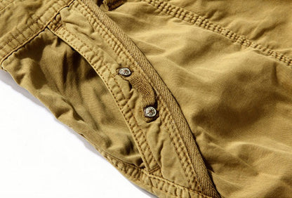 Pantaloncini cargo lunghi da uomo nuovi, pantaloni casual sotto il ginocchio | 5820 