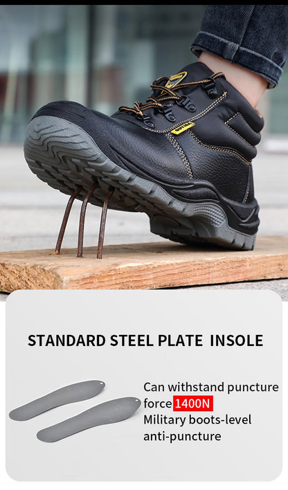 High Quality Anti-slip Work Safety Shoes Steel Toe Leather Waterproof Safety Boot | 1088