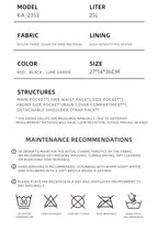 Unisex Small All-in-One Versatile Bag pack For Men & Women Hiking 25L | KA-2353