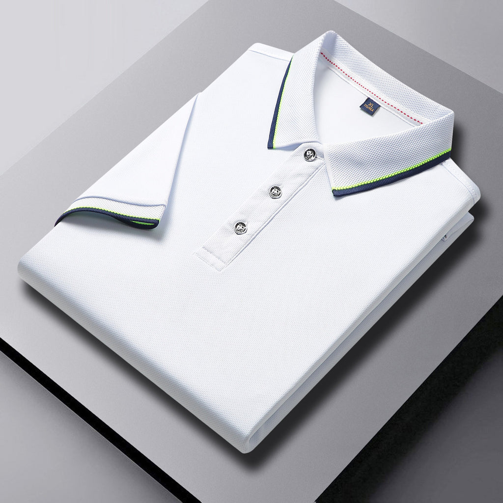 Men's Short-Sleeved Lapel Golf Polo Shirt Quick Dry & Embroidered Design T-Shirt | SG2316
