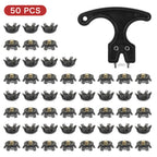 THESTRON Universal Golf Shoe Cleat Wrench & 4-Color TPU Replacement Spikes Kit | D-909