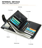 Anti-Magnetic RFID Blocking Genuine Leather Wallet Men's Slim Card Holder & Purse | 1131