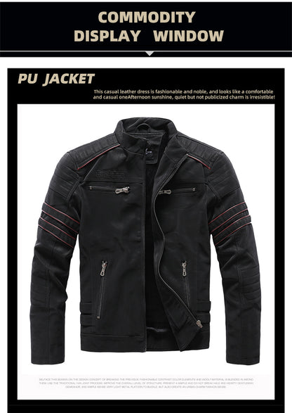 Men's PU Brushed Soft Suede Leather Jacket Fashion Multi-Embroidered Tide Jackets Blazer| 8809