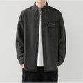 Men's Slim Fit Denim Long Sleeve Shirt Trendy Style Casual Work Jacket Shirt | MT8003