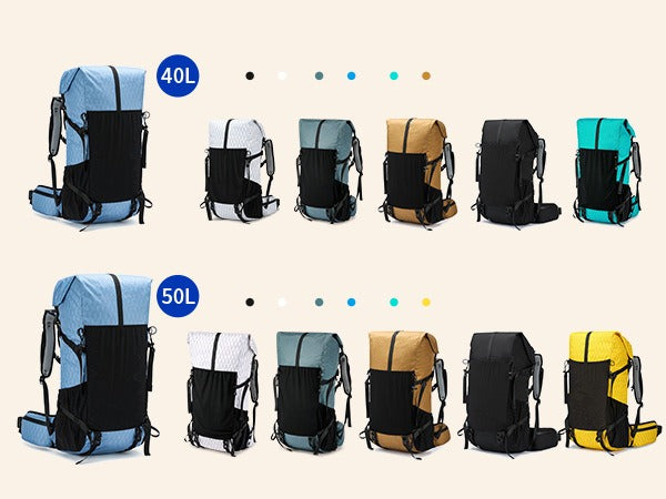 Royal Mountain 40L+10 Roll-Top Backpack – Expandable Hiking Rucksack UK | 1316