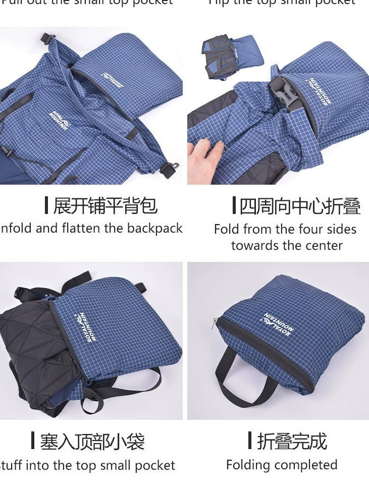 Royal Mountain 25L Foldable Backpack – Lightweight Hiking Daypack UK | 1338