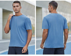 Men’s Lightweight Athletic T-Shirt – Short Sleeve Stretchy Summer Running & Fitness Tee | DT24202