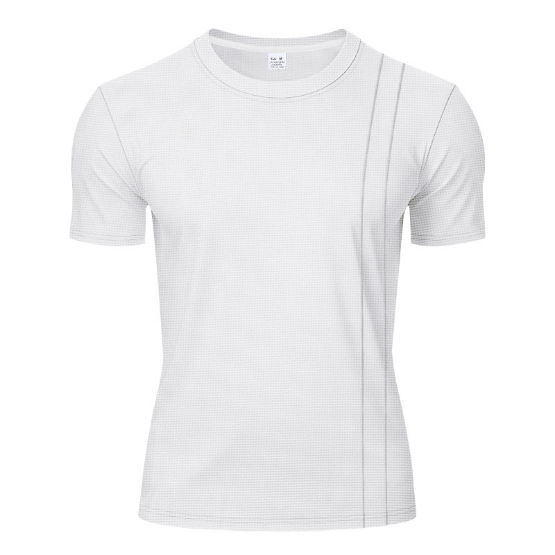 Men's Waffle Texture Lounge Set - 2025 Spring Summer Casual Two-Piece Outfit | CY20